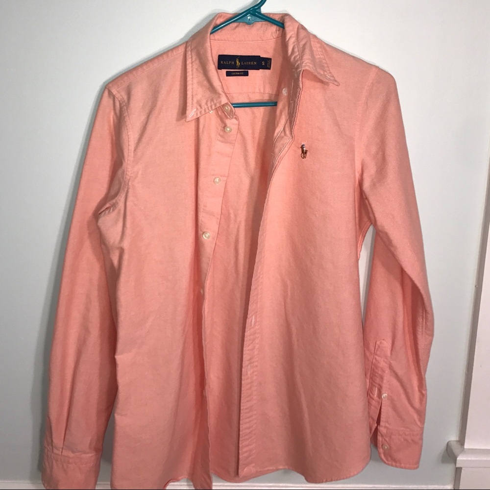 Peach Long-Sleeve Ralph Lauren